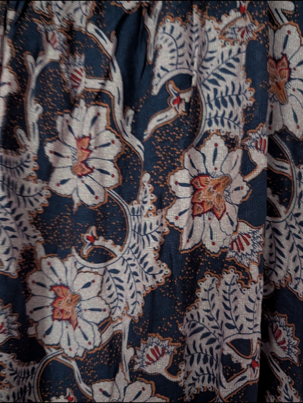 Knox Rose Navy Maxi w Pink Floral Accents NWOT - Picture 7 of 7